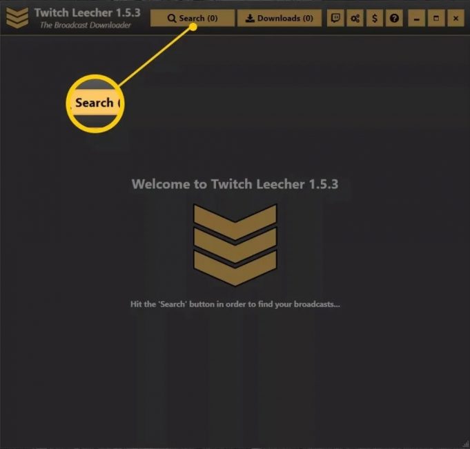 twitch leecher download all button