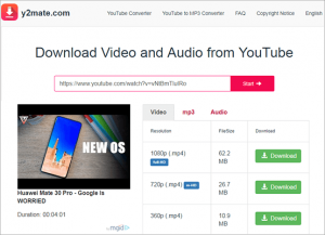 y2mate youtube video downloader